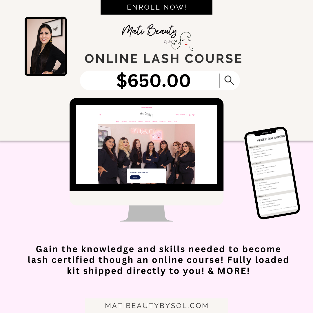 ONLINE LASH TRAINING