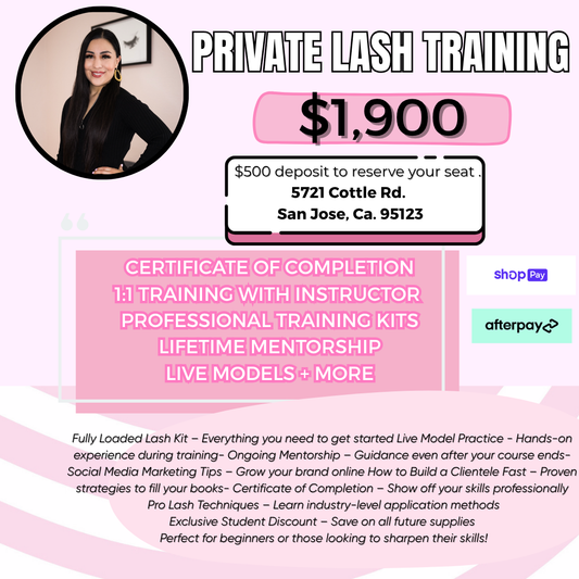 PRIVATE LASH TRAINING