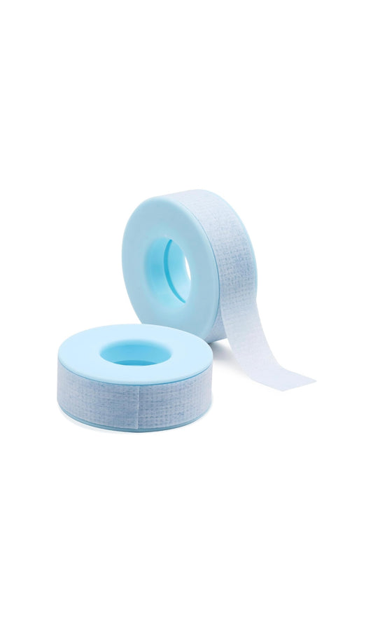 Lash Tape for Eyelash Extensions Blue Eyelash Tape for Extensions Sensitive Silicone Gel Easy Tear Breathable Medical Microporous Eyelash Extension Tape 0.49in 3.9yd