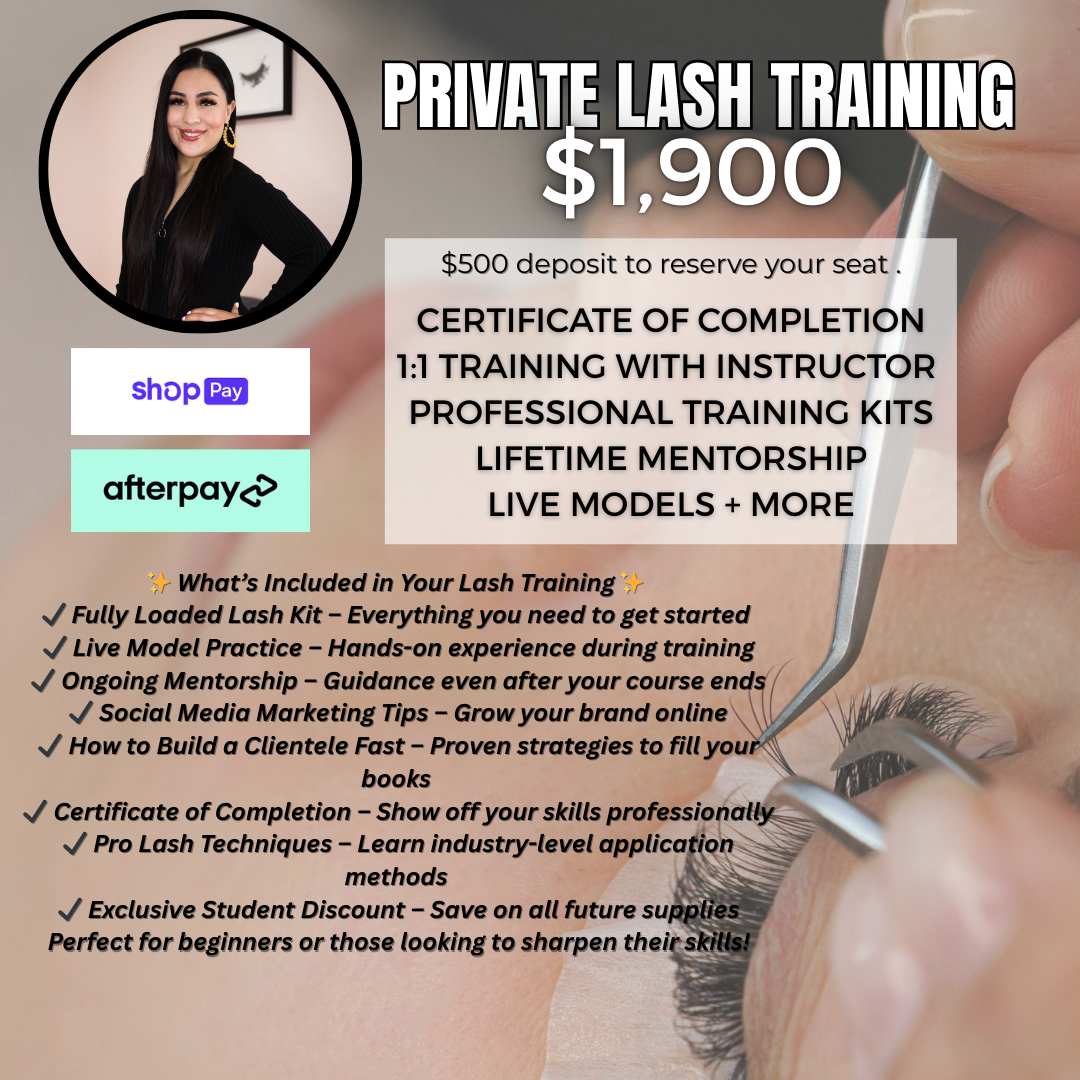 PRIVATE LASH TRAINING