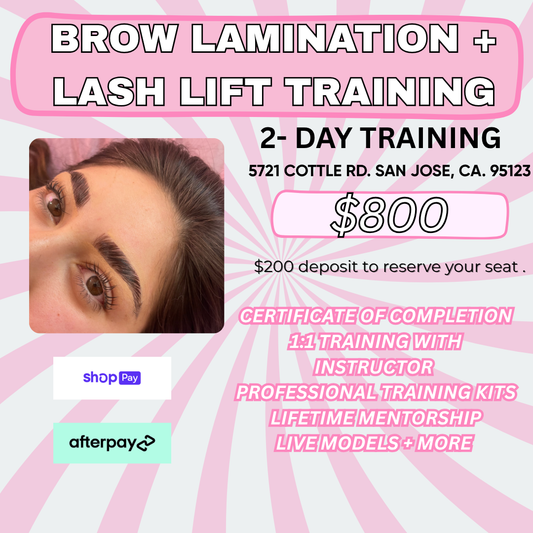 Waxing + Lash lift Training