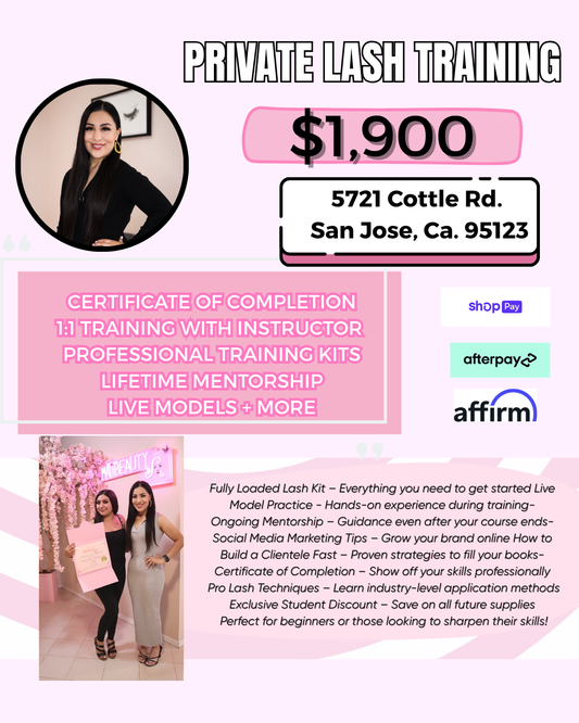 PRIVATE LASH TRAINING
