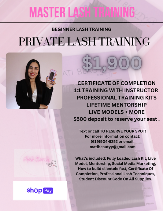 PRIVATE LASH TRAINING